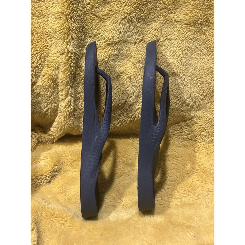 ARCHIES Arch Support Flip Flops Women 9 Men 8 Orthotic Sandals Navy Slip on - Picture 4 of 8